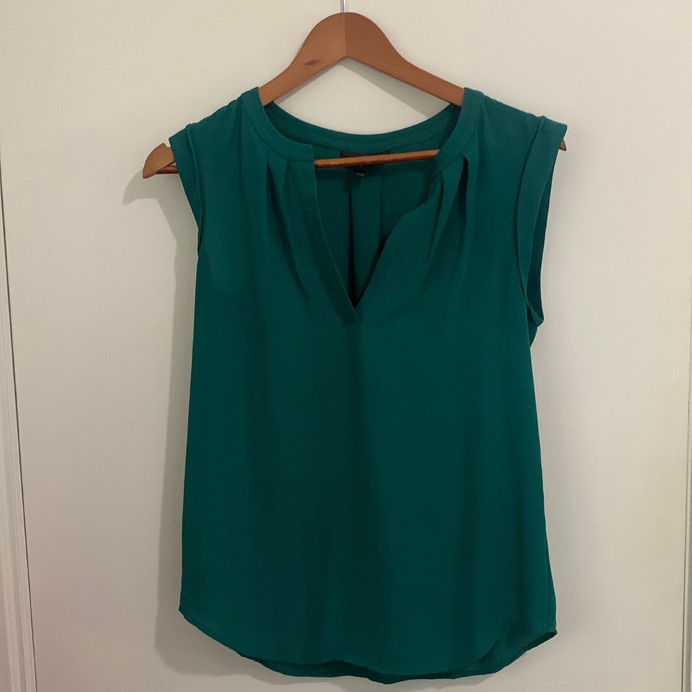 J. Crew Emerald Sleeveless Blouse